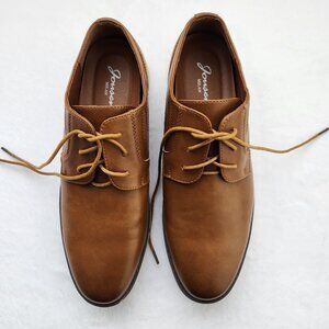 Men's Jousen Brown Leather Oxford Casual Shoes size 9.5